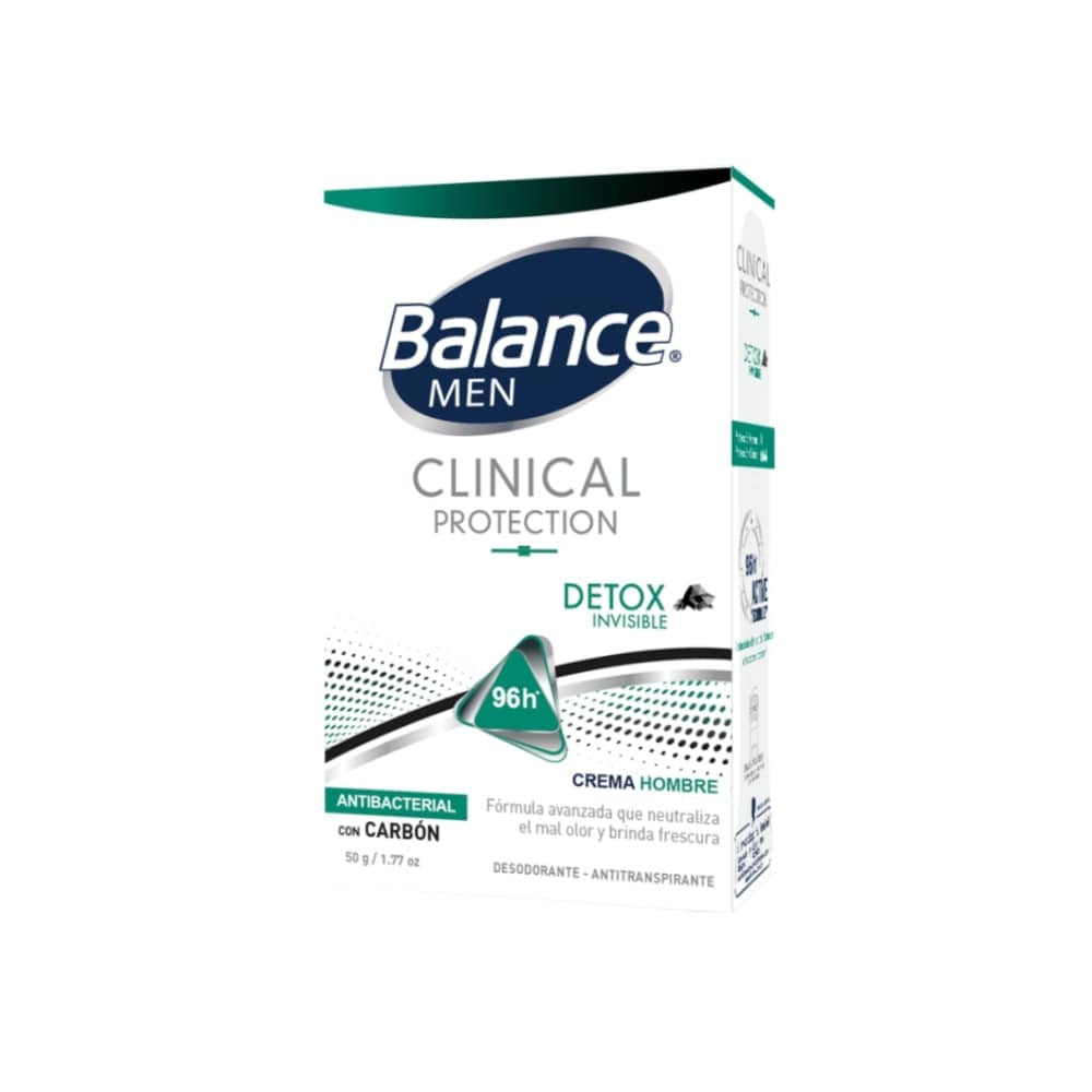 DESODORANTE CREMA BALANCE CLINICAL DETOX HOMBRE CAJA 50 G