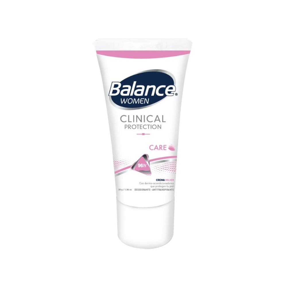 DESODORANTE CREMA BALANCE MINI CLINICAL CARE MUJER TUBO 30 G