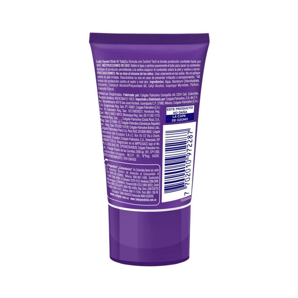 DESODORANTE CREMA LADY SPEED STICK TALC TUBO 30 G