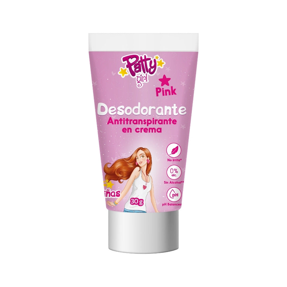 DESODORANTE CREMA PATTY GIRL PINK TUBO 30 G