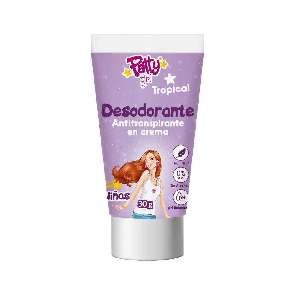 DESODORANTE CREMA PATTY GIRL TROPICAL TUBO 30 G