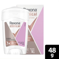 Desodorante Crema Rexona Clinical Woman Caja 48 G