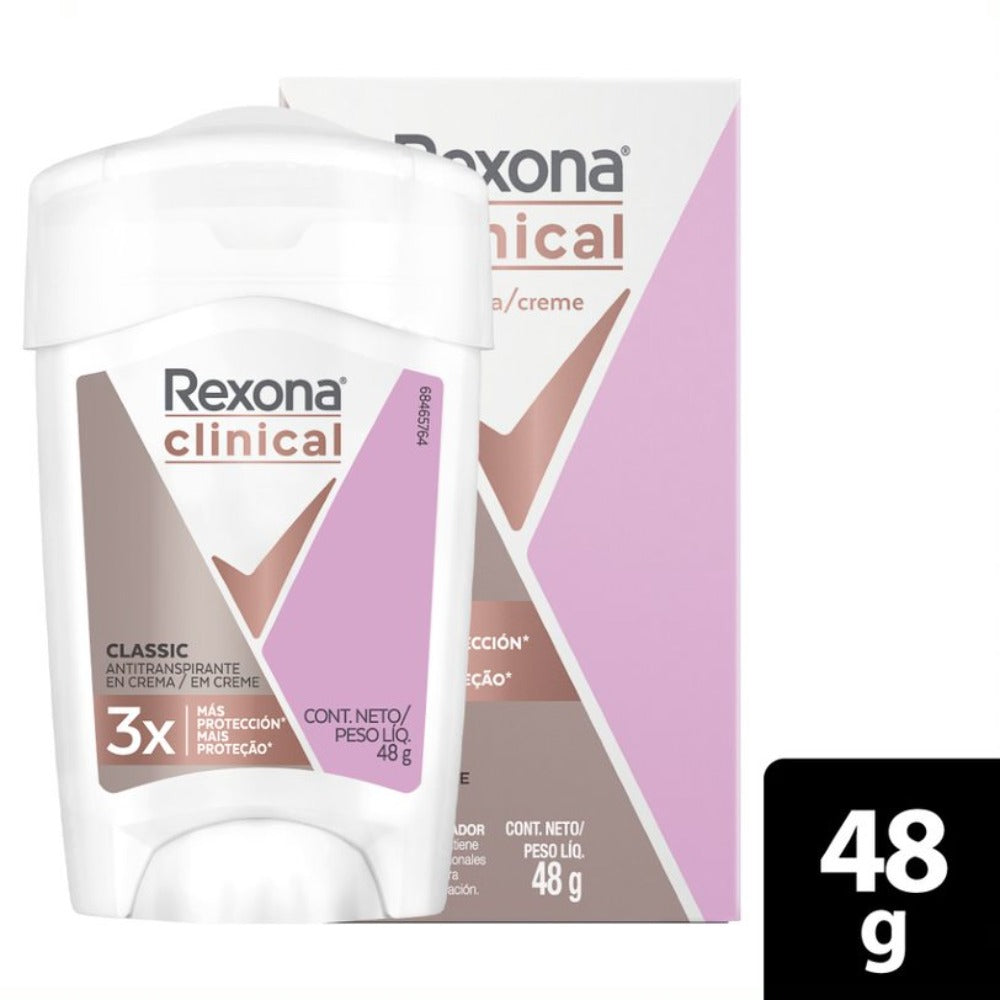 DESODORANTE CREMA REXONA CLINICAL WOMAN CAJA 48 G