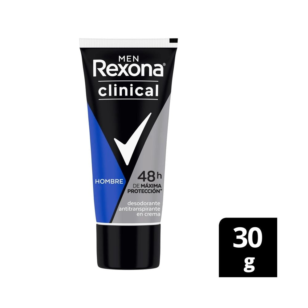 DESODORANTE CREMA REXONA MEN CLINICAL CLEAN TUBO 30 G