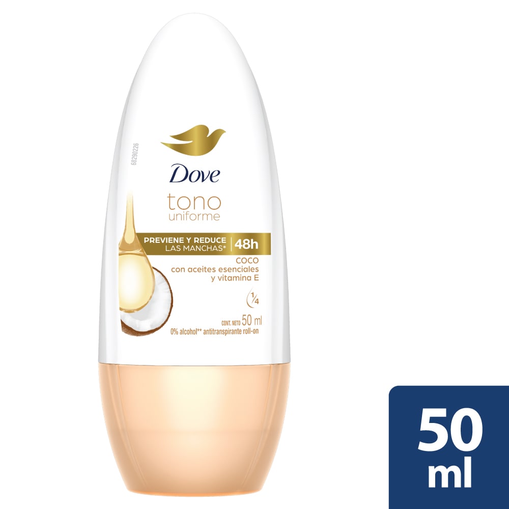 DESODORANTE DOVE CLEAR TONE ROLLON 50 ML