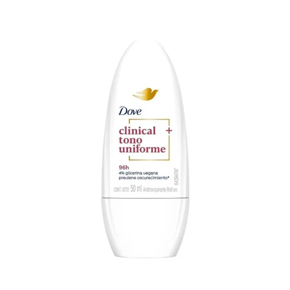 DESODORANTE DOVE CLINICAL TONO PERFECTO ROLL ON 50 ML
