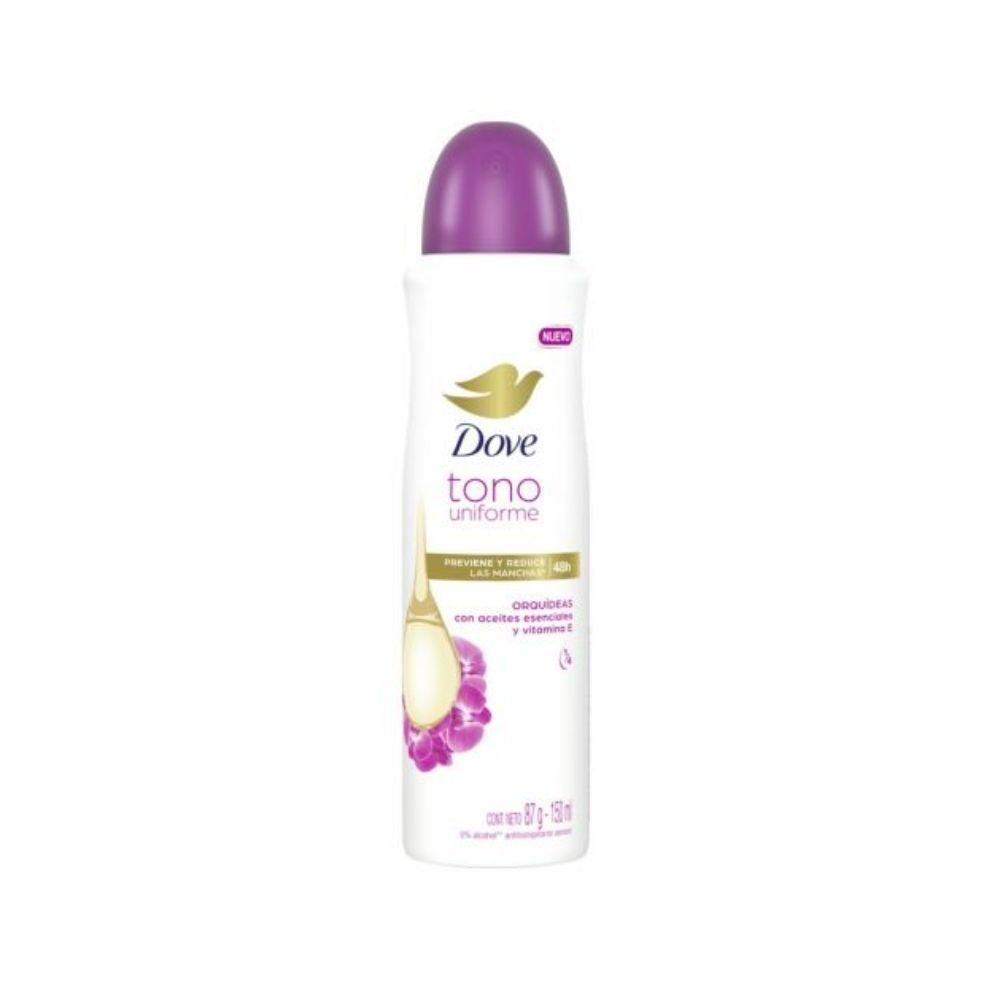 DESODORANTE DOVE TONO UNIFORME ORQUÍDEA AEROSOL 150 ML