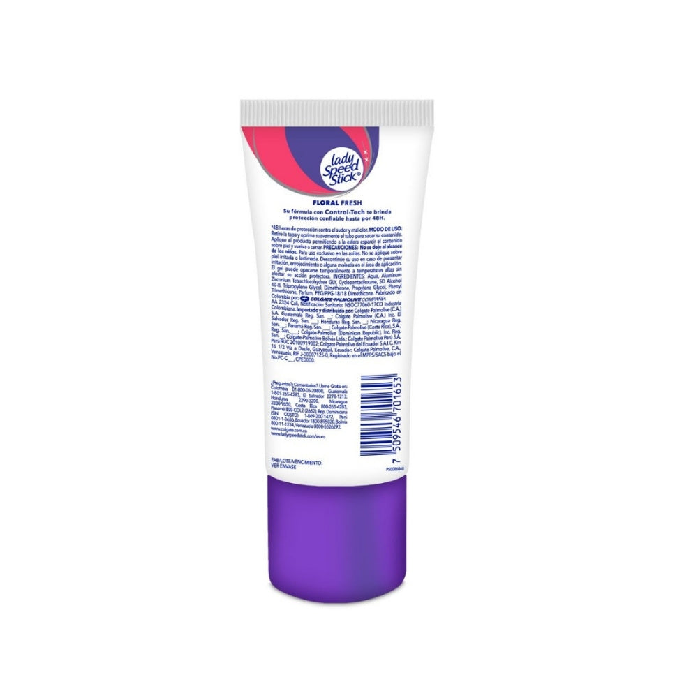 DESODORANTE GEL LADY SPEED STICK FLORAL FRESH TUBO 70 G