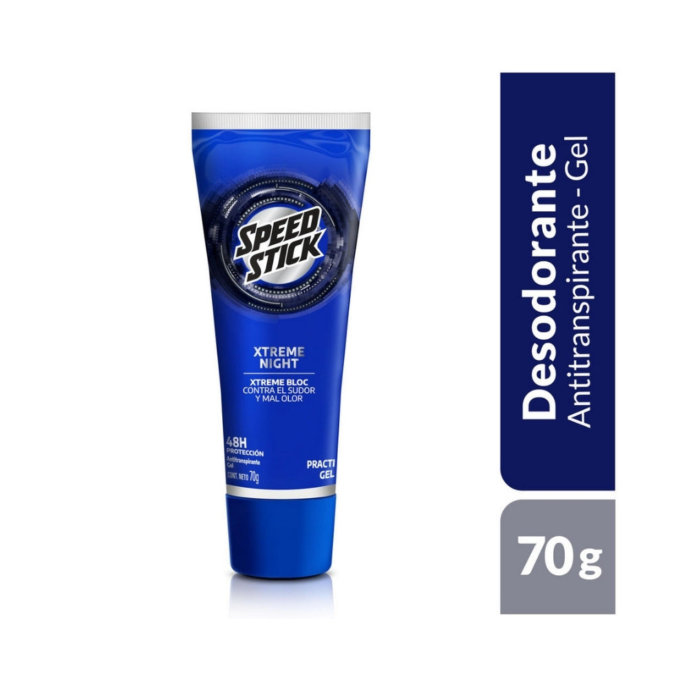 DESODORANTE GEL SPEED STICK XTREME NIGHT TUBO 70 G