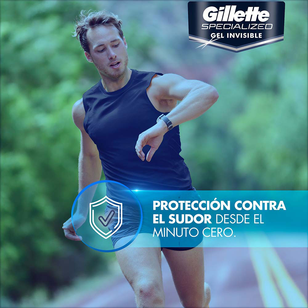 DESODORANTE GILLETTE CLEAR GEL ANTIBACTER BARRA 113 G