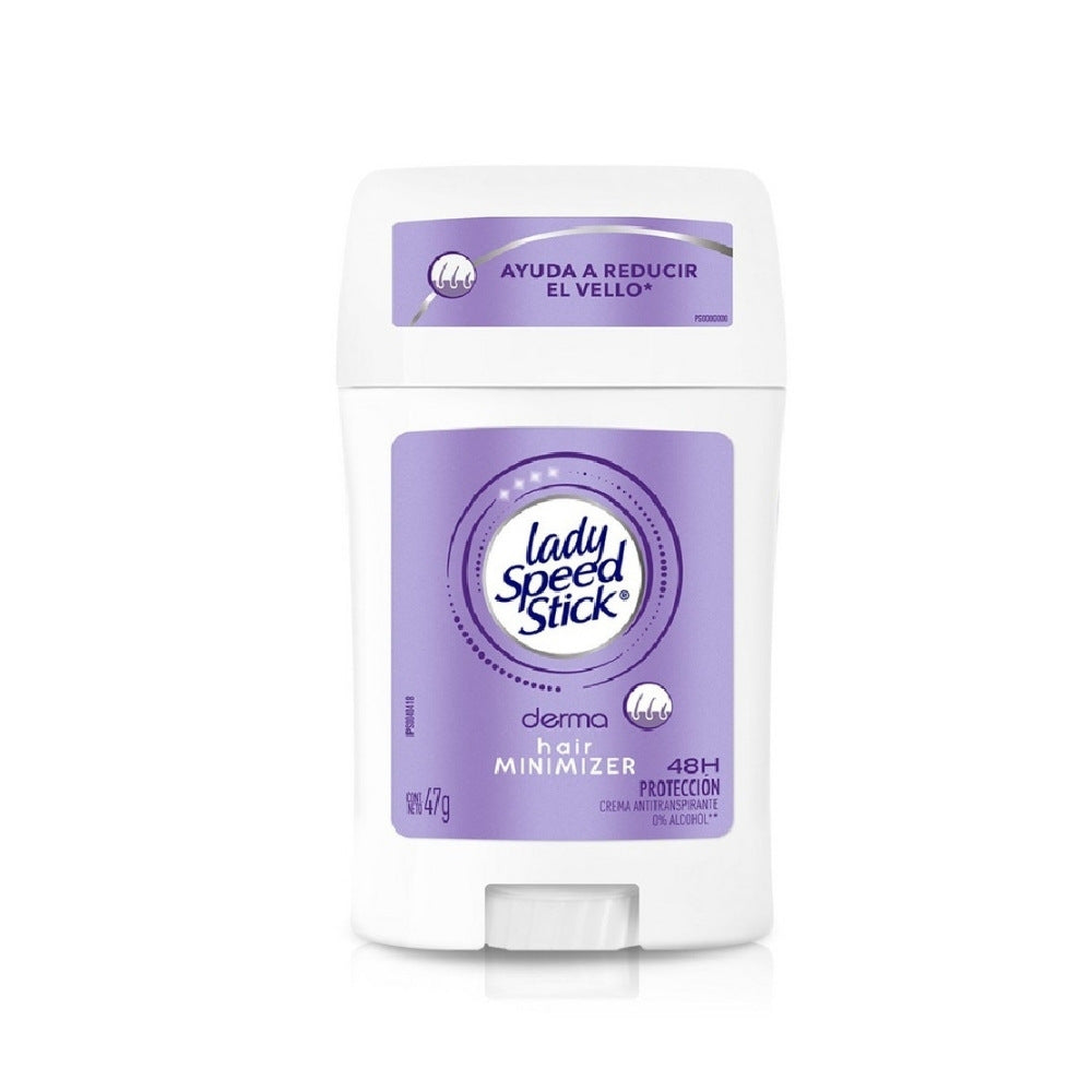 DESODORANTE LADY SPEED STICK DERMA HAIR MINIMIZER BARRA 47 G
