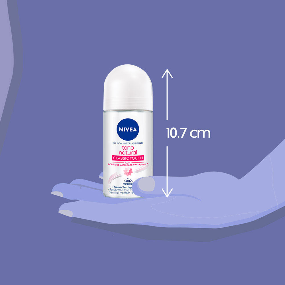 DESODORANTE NIVEA ACLARADO NATURAL ROLL ON 50 ML