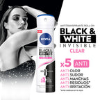 DESODORANTE NIVEA BLACK WHIT FEMENINO SPRAY 150 ML