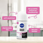 DESODORANTE NIVEA BLACK WHITE FEMENINO ROLLON 50 ML