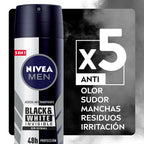 DESODORANTE NIVEA BLACK WHITE MASCULINO SPRAY 150 ML