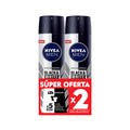 DESODORANTE NIVEA BLACK WHITE MASCULINO SPRAY X 2 UNDS