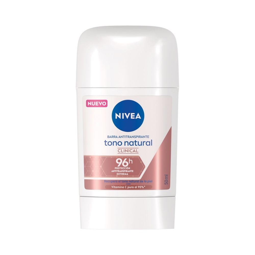 DESODORANTE NIVEA CLINICAL TONO MUJER NATURAL BARRA 50 ML