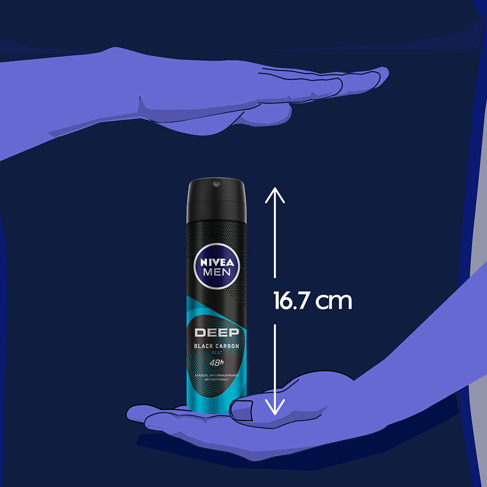 DESODORANTE NIVEA DEEP BEAT SPRAY 150 ML