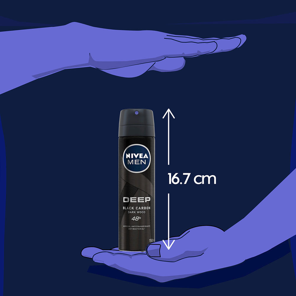 DESODORANTE NIVEA MEN DEEP AEROSOL 150 ML