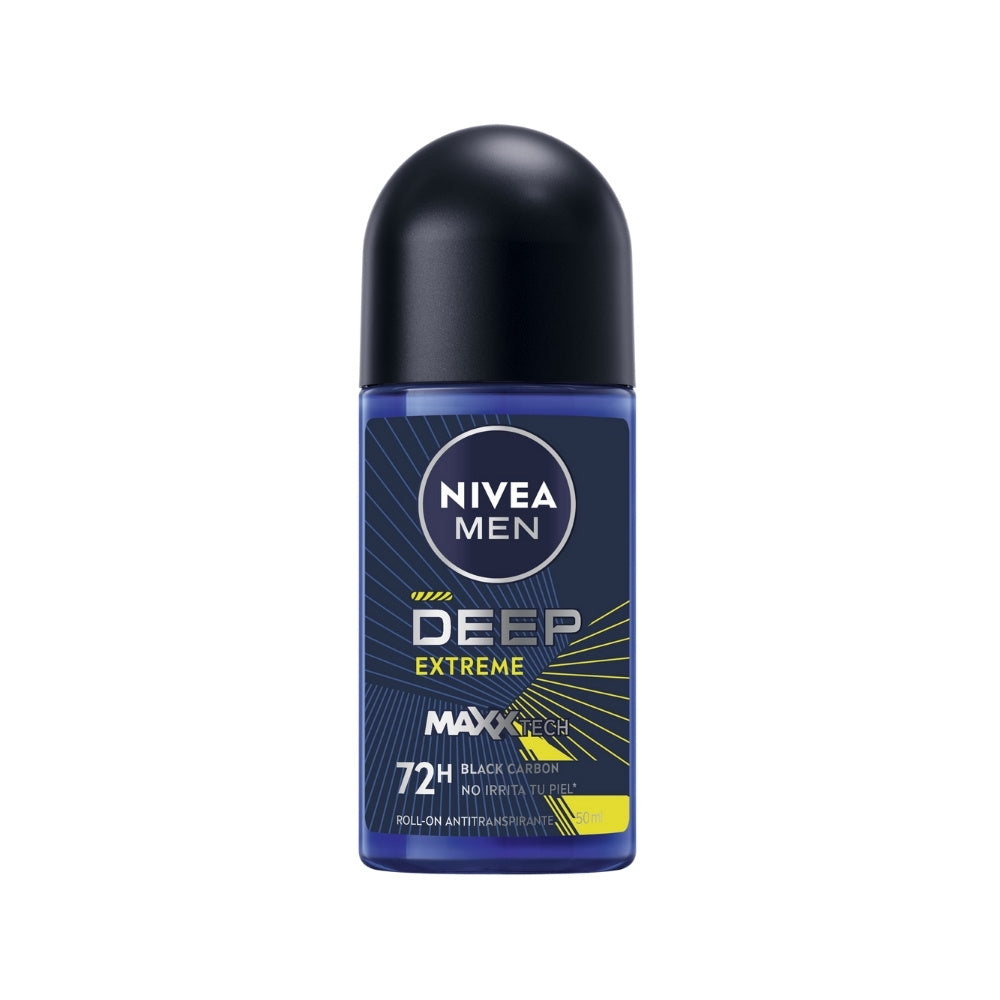 DESODORANTE NIVEA MEN DEEP EXTREME ROLL ON FRASCO 50 ML