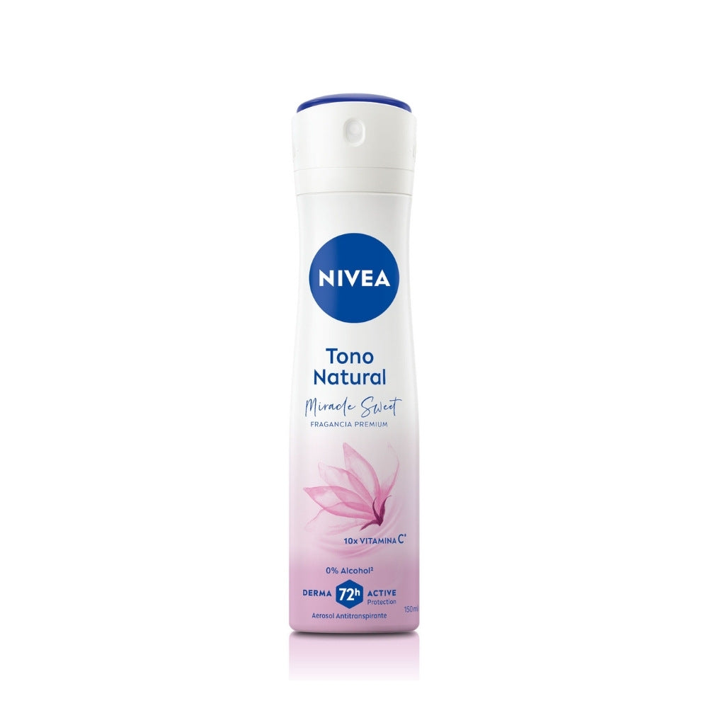 DESODORANTE NIVEA TONO NATURAL SWEET AEROSOL 150 ML
