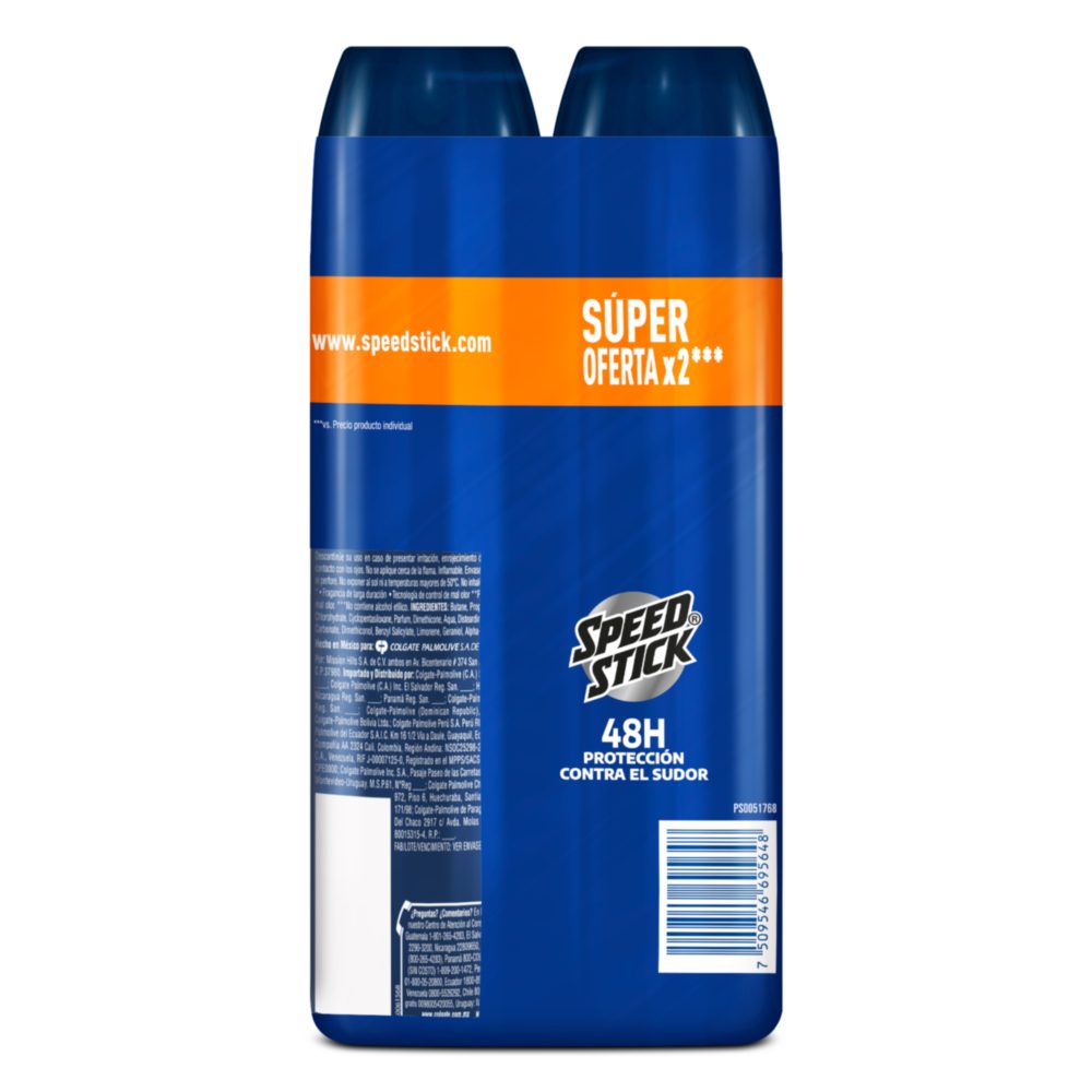 DESODORANTE SPEED STICK ENERGY SPRAY 2 X 91G