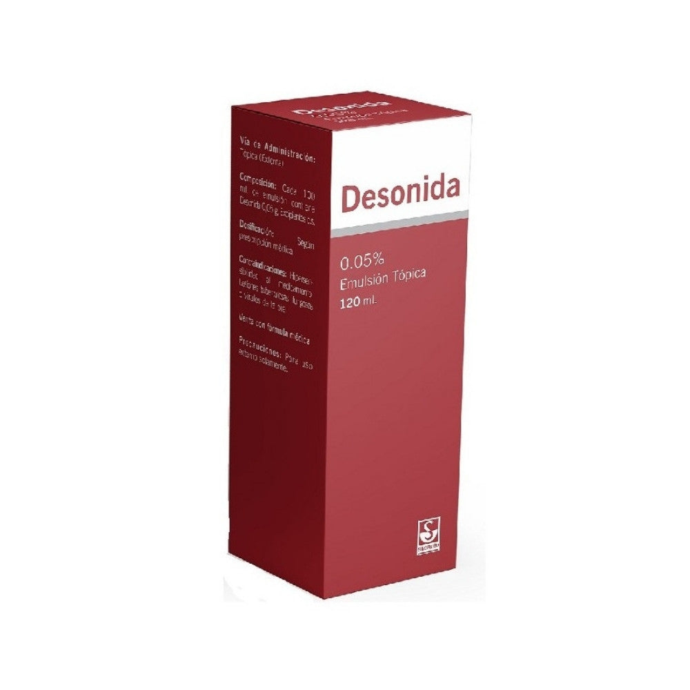 DESONIDA DERM. EMULSION 0.05 % CAJA 120 ML
