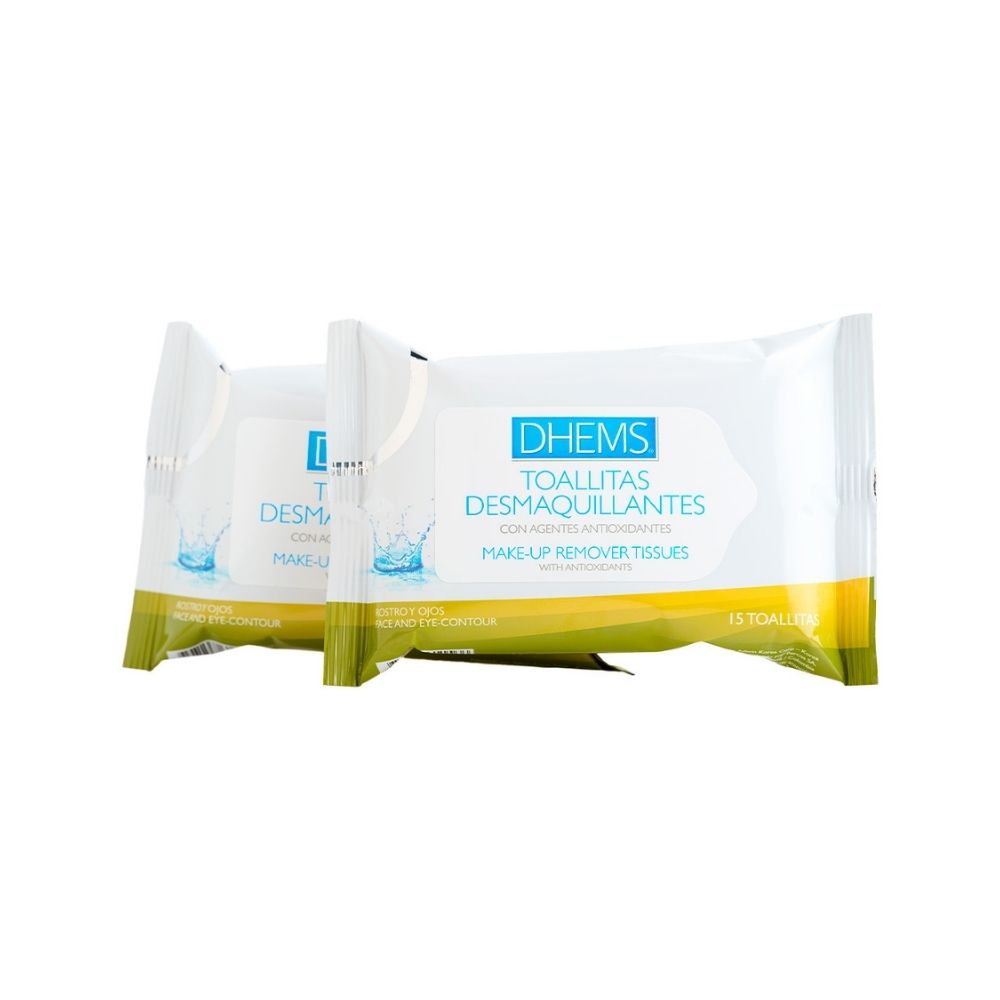 DHEMS TOALLITAS DESMAQUILLADORAS BOLSA 2 X 15 UNDS