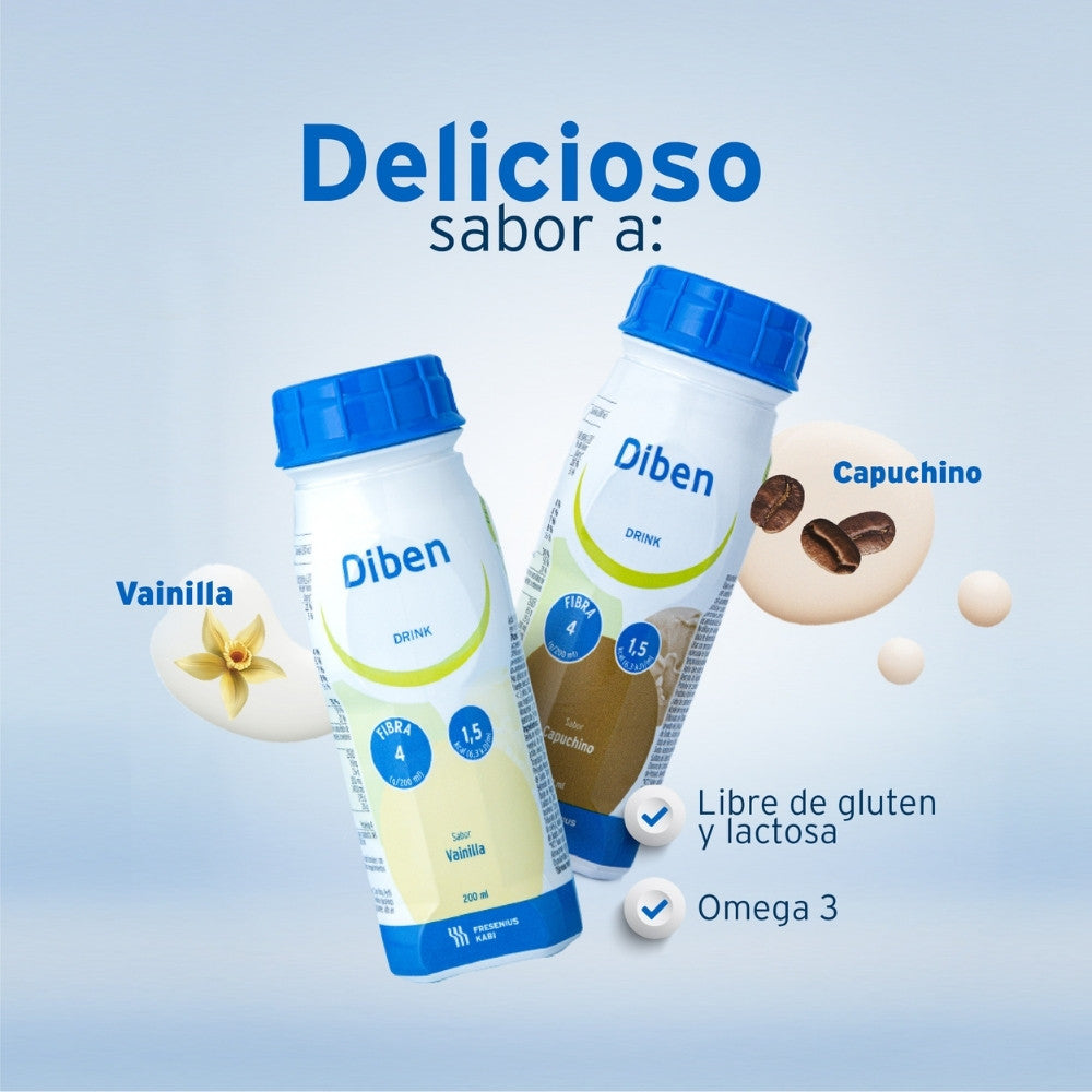 DIBEN DRINK VAINILLA BOTELLA 200 ML