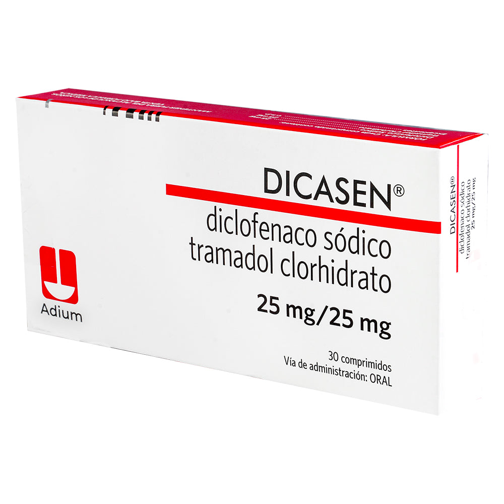 DICASEN TABLETAS 25MG/25MG CAJA X 30 UNDS