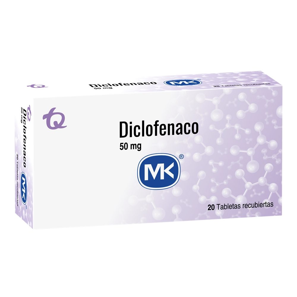 DICLOFENACO MK TABLETAS 50 MG CAJA X 20 UNDS