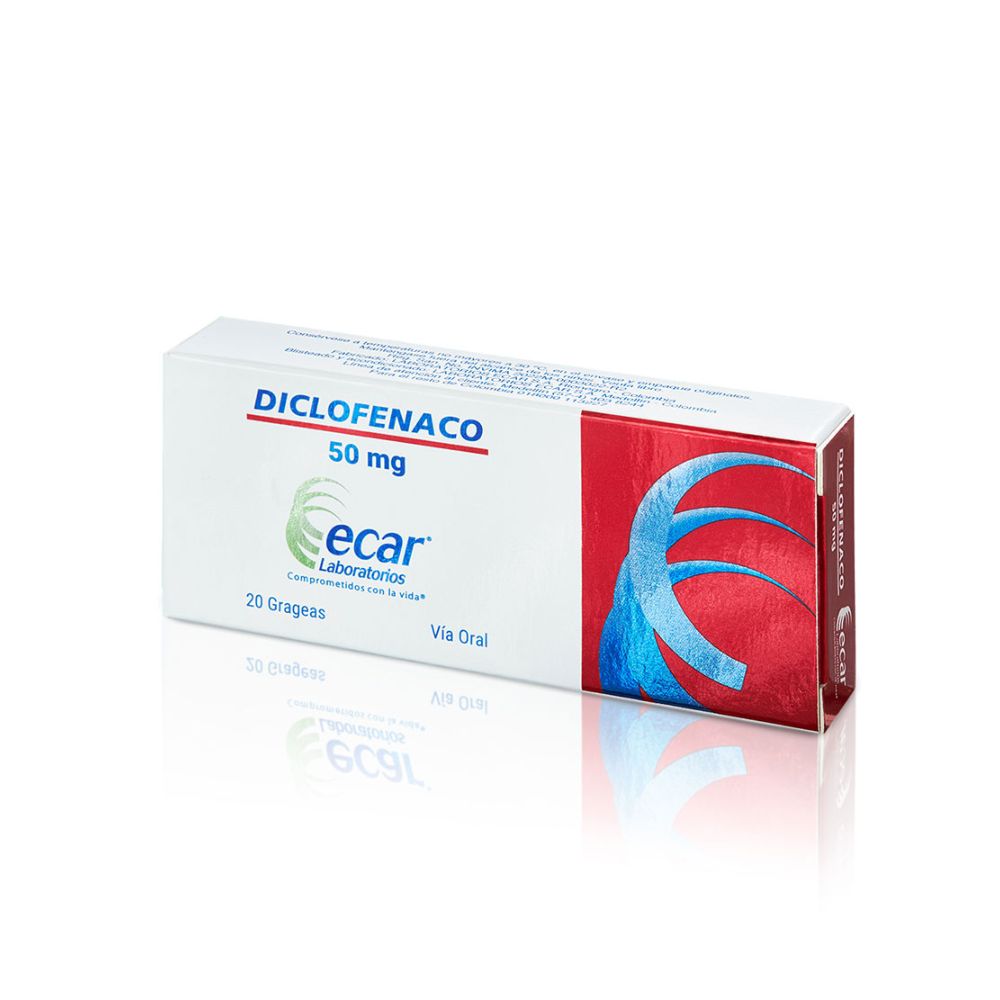 DICLOFENACO TABLETAS RECUBIERTAS 50 MG CAJA X 20 UNDS