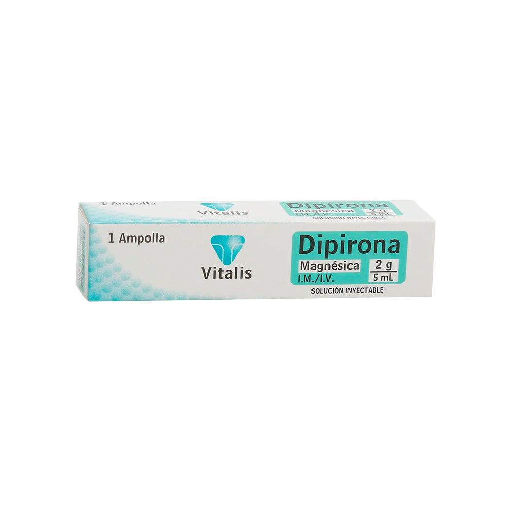 DIPIRONA MAGNESICA VITALIS SOLUCION INYECTABLE 2G/5ML CAJA X 1 UND