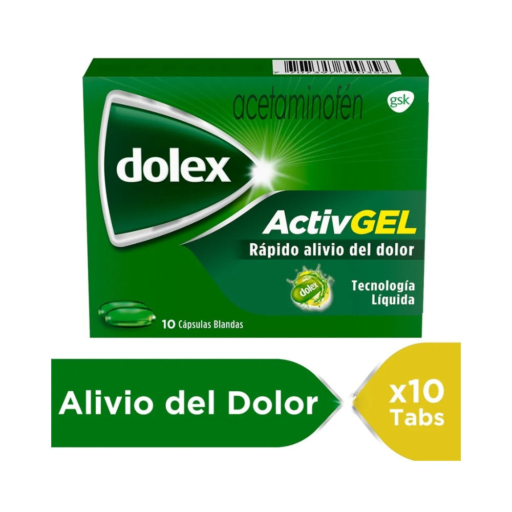 DOLEX ACTIVE GEL CAPSULAS BLANDAS 500 MG CAJA X 10 UNDS