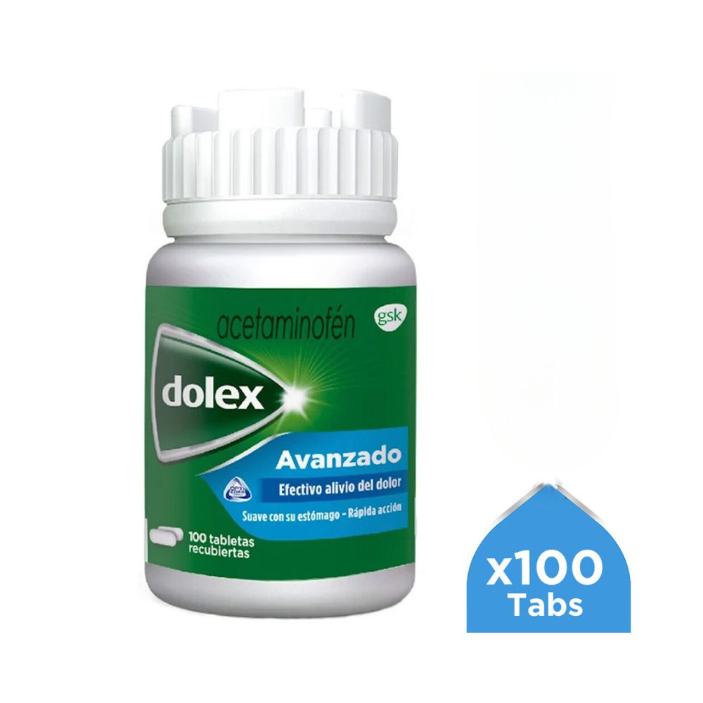DOLEX AVANZADO TABLETAS FRASCO X 100 UNDS