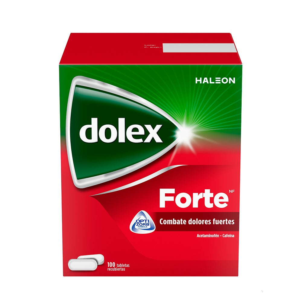DOLEX FORTE TABLETA 500MG/65MG CAJA X100 UNDS
