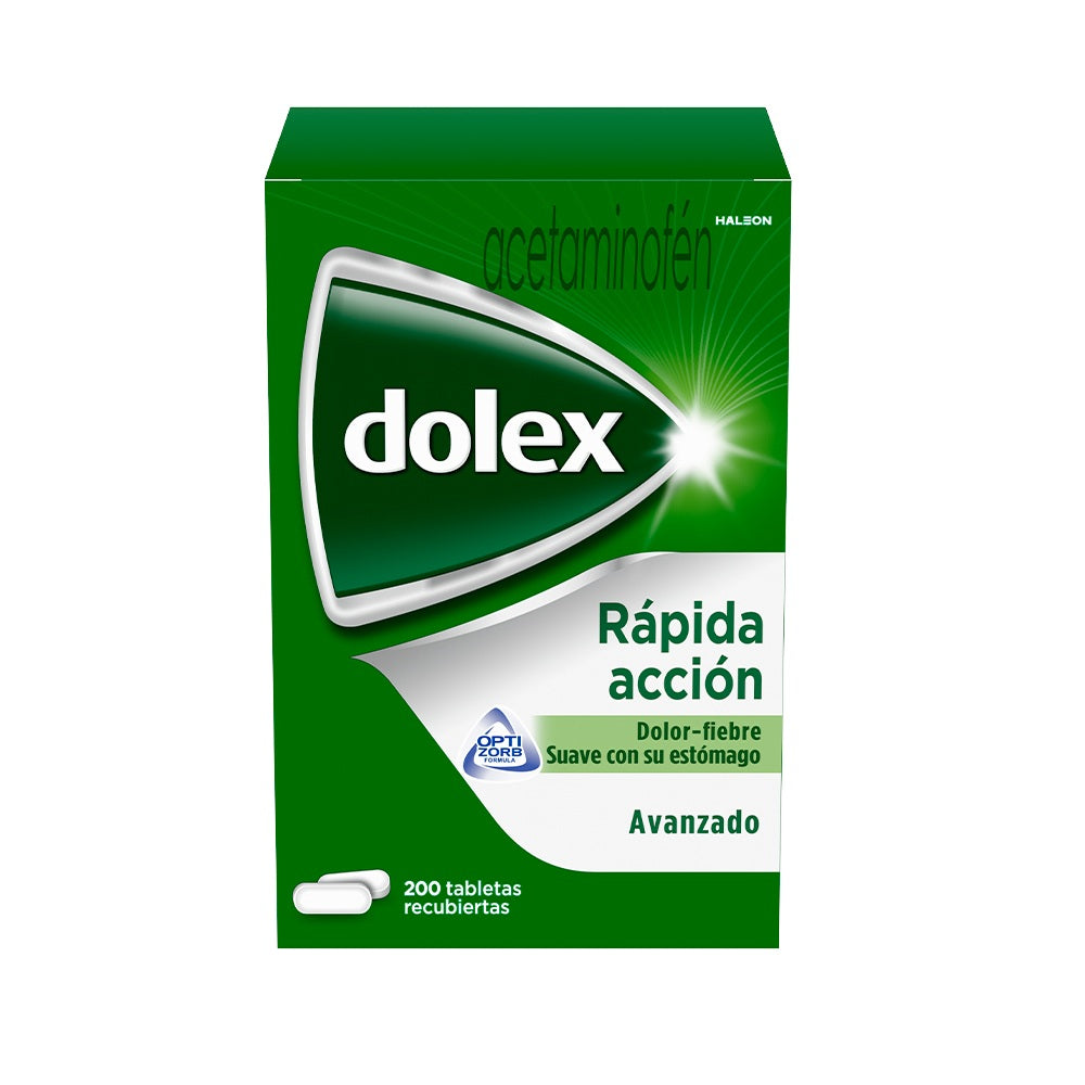 DOLEX RAPIDA ACCIÓN AVANZADO TABLETAS 500 MG CAJA X 200 UNDS