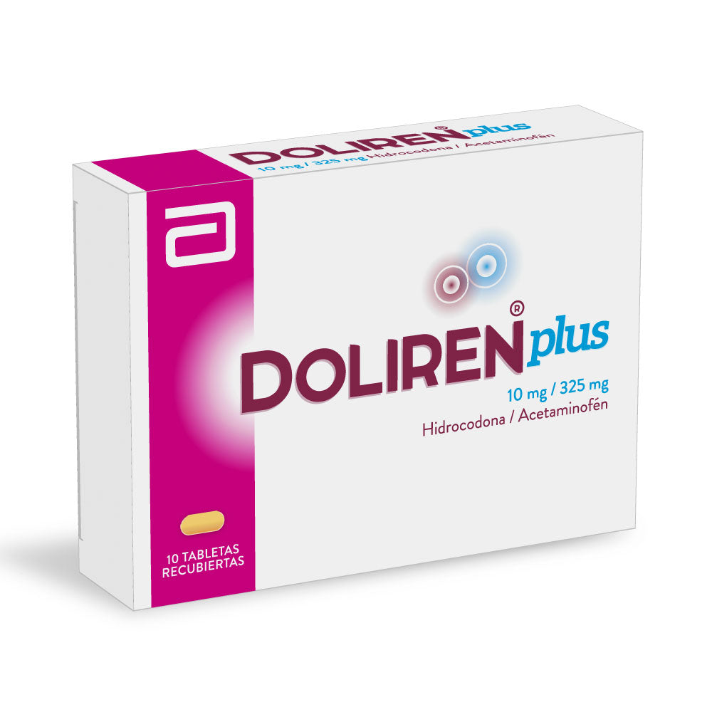 DOLIREN PLUS TABLETAS RECUBIERTAS 10MG/325MG CAJA X 10 UNDS