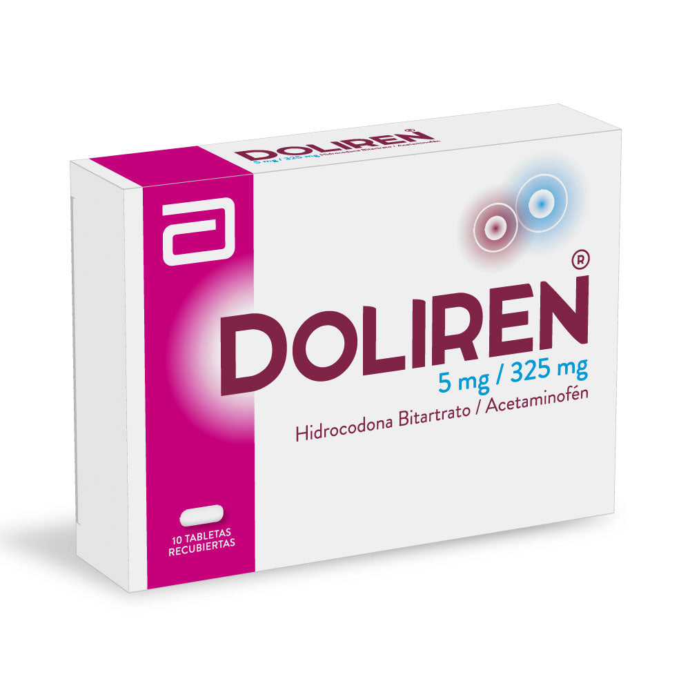 DOLIREN TABLETAS 5MG /325 MG CAJA X 10 UNDS