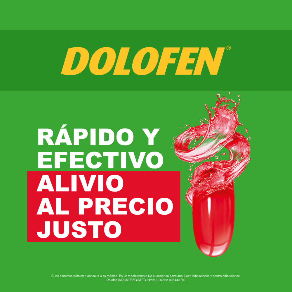 DOLOFEN CAPSULAS 500 MG CAJA X 60 UNDS