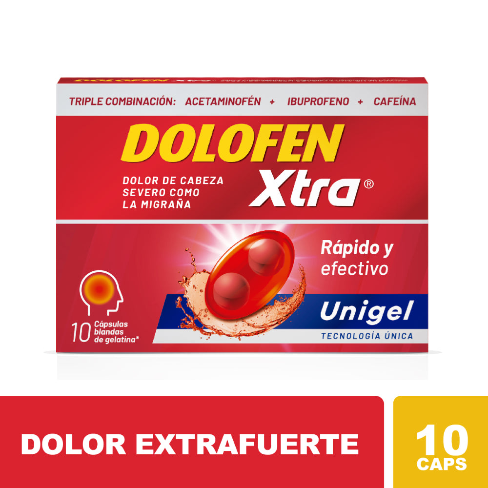 DOLOFEN XTRA CAPSULA BLANDA UNIGEL 250/400/65 MG CAJA X 10 UNDS