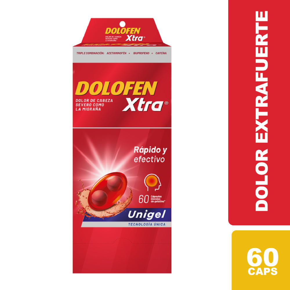 DOLOFEN XTRA CAPSULA BLANDA UNIGEL 250/400/65 MG CAJA X 60 UNDS