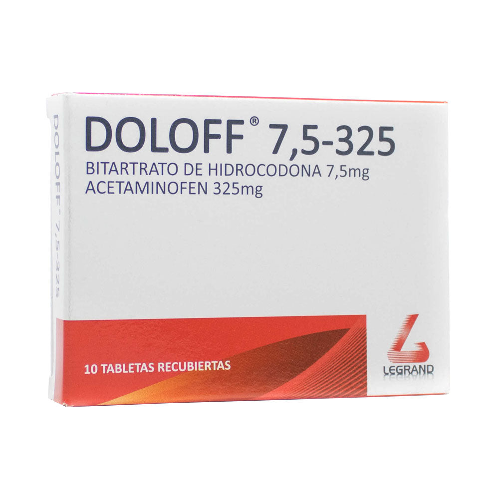 DOLOFF TABLETAS 7.5MG/325MG CAJA X 10 UNDS