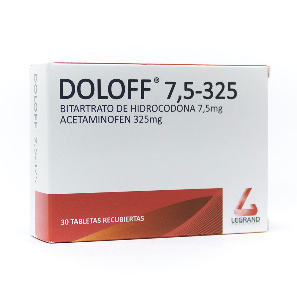 DOLOFF TABLETAS 7.5MG/325MG CAJA X 30 UNDS