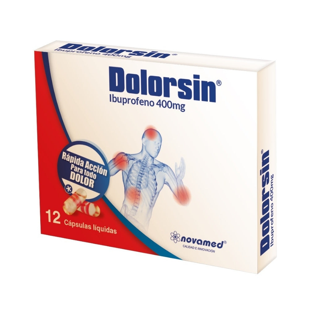 DOLORSIN CAPSULAS 400 MG CAJA X 12 UNDS