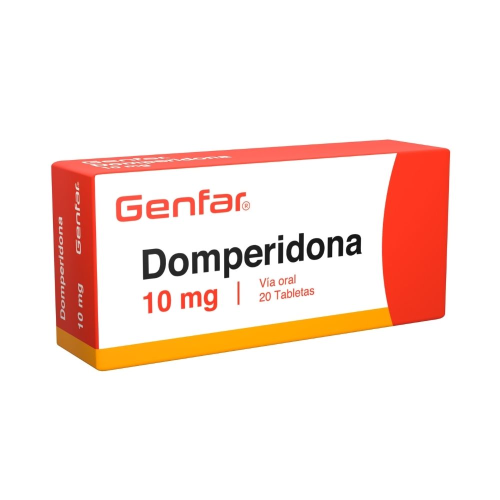 DOMPERIDONA GENFAR (RG) TABLETAS 10 MG CAJA X 20 UNDS