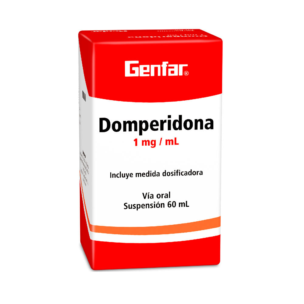 DOMPERIDONA GENFAR SUSPENSION 1 MG CAJA 60 ML