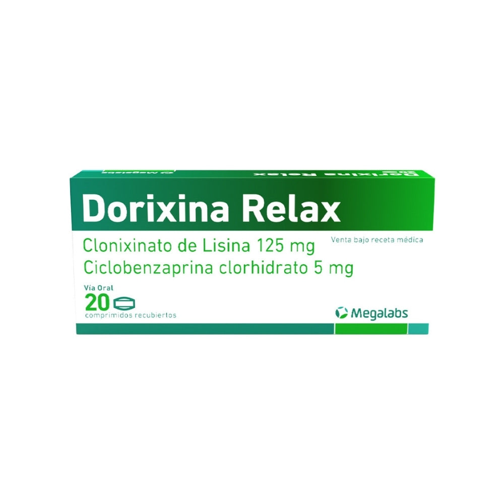 DORIXINA RELAX COMPRIMIDOS 125 MG/5 MG CAJA X 20 UNDS
