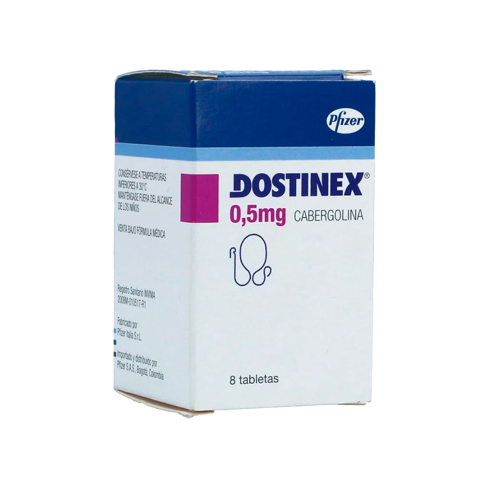DOSTINEX (RG) TABLETAS 0.5 MG CAJA X 8 UNDS
