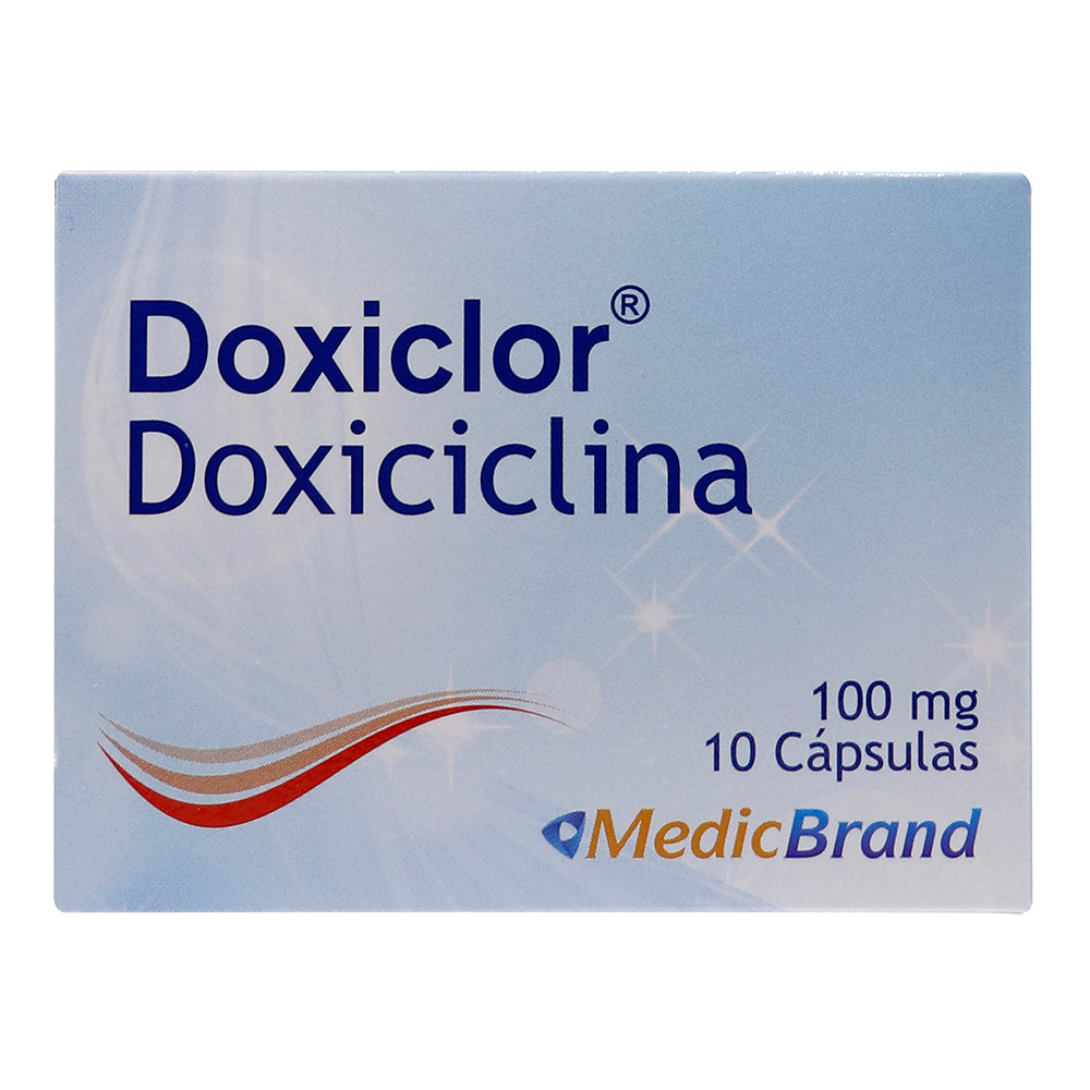 DOXICLOR CAPSULAS 100 MG CAJA X 10 UNDS